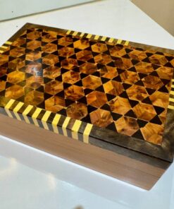 Jewellery burl wooden box